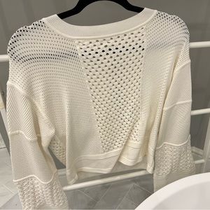 Club Monaco knitted white sweater